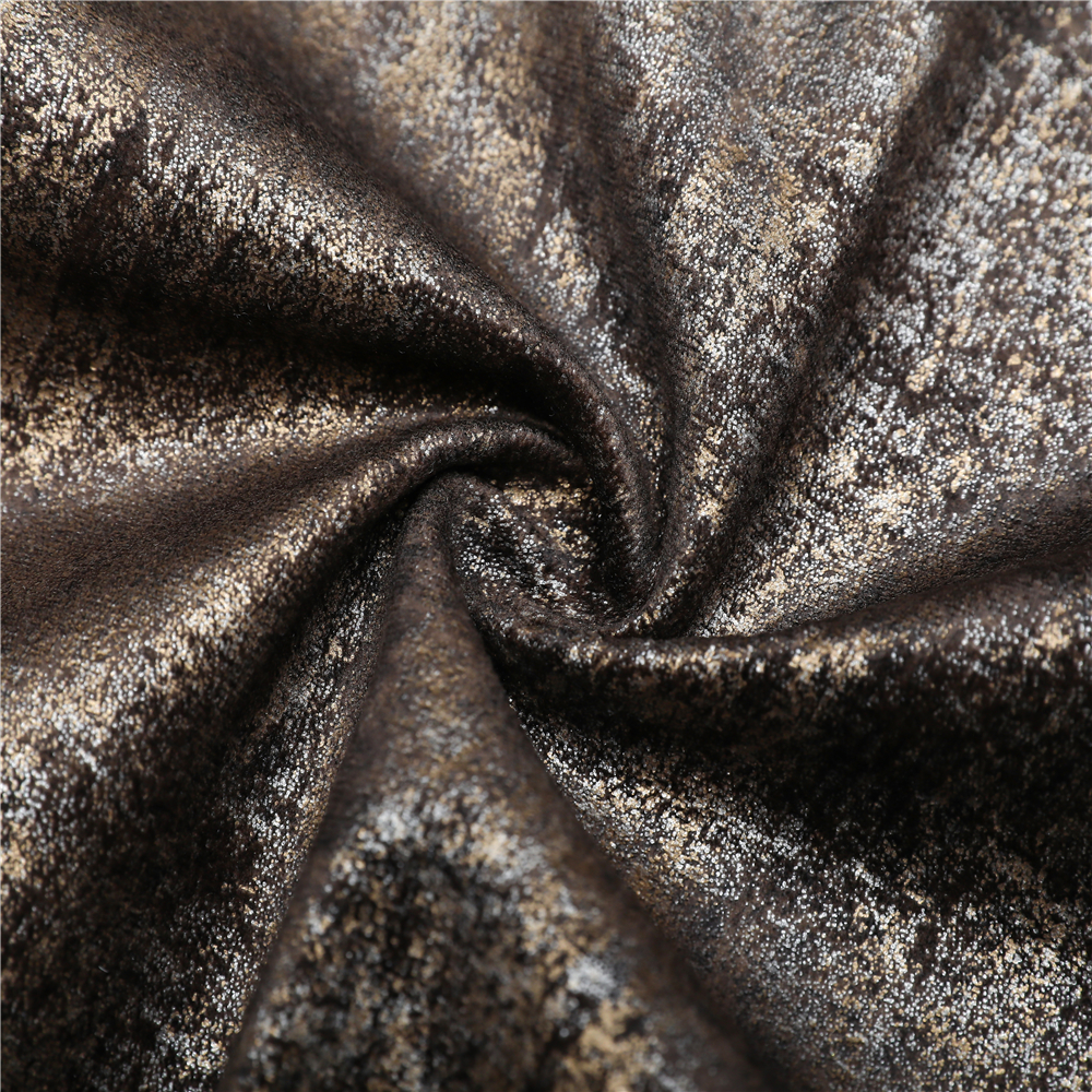 Сияющая и блестящая ткань полиэстера стиля драпирования золочения бронзы